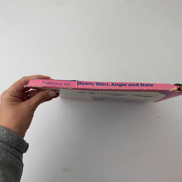 Vintage 70s Dawn Topper Toys Doll Clothes Gold Girl Swirl Yellow Dress - Picture 6 of 6